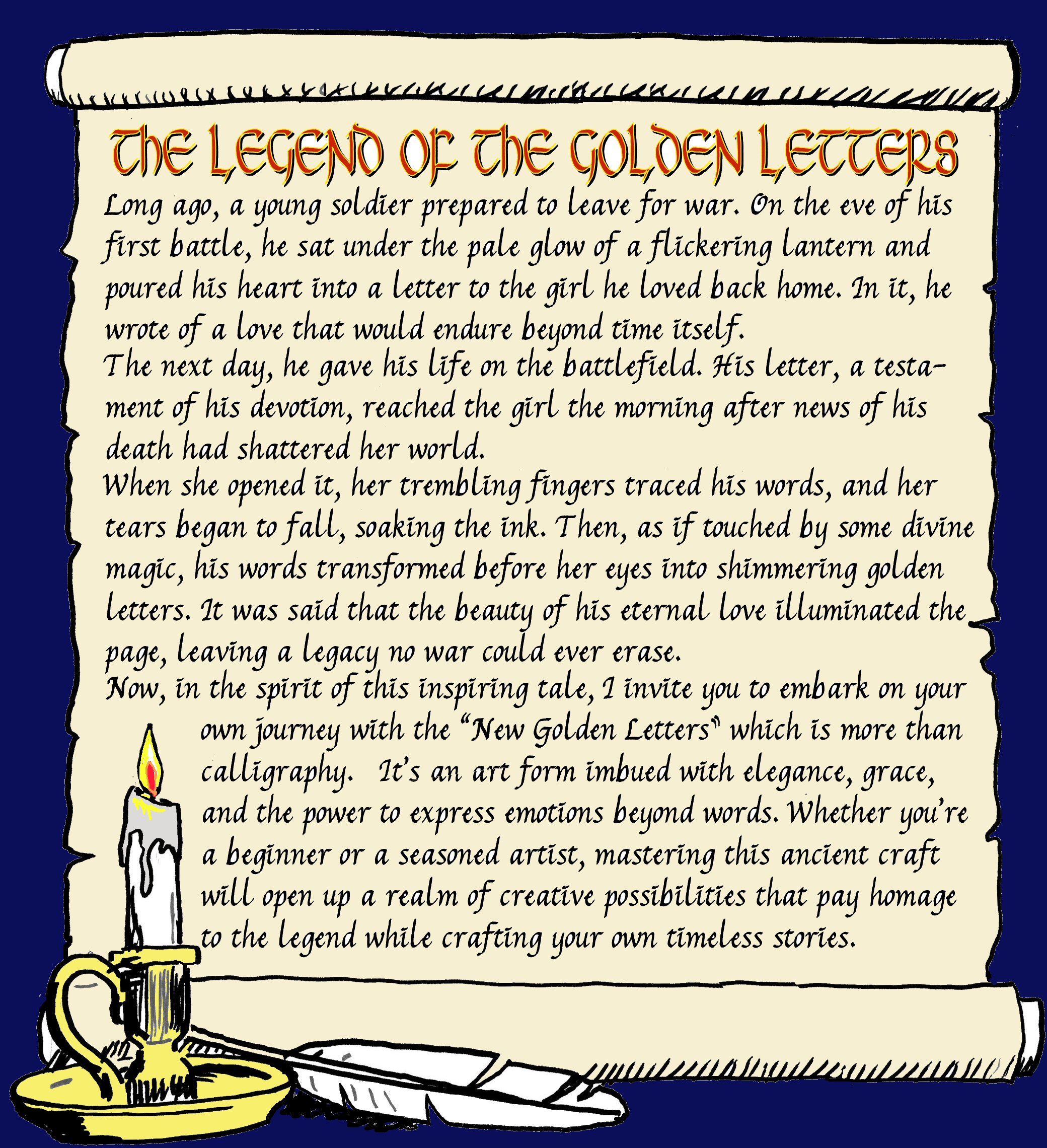 The Legend of the Golden Letters